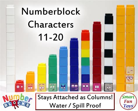 Numberblocks 11 20 Stackable Waterproof | Etsy