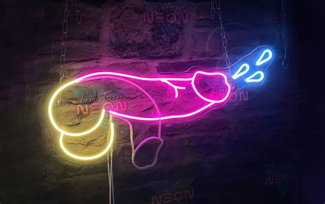 Neon Sign Penis For Sex Shop And Striptease Club Dick Etsy Canada