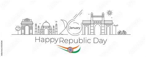 26 january Republic day concept - India Gate Taj Mahal & Gateway Of ...