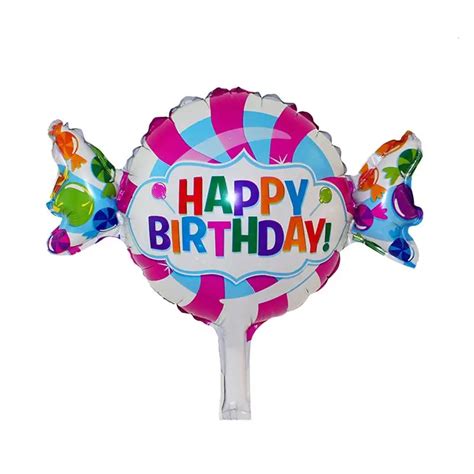 1pcs Cheap HAPPY BIRTHDAY Foil Mylar Balloons Candy Foil Balloons For ...