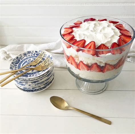 Fresh Strawberry Lemon Trifle In Fine Taste