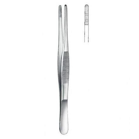 Surgical Instrument Dissecting Forceps Plain Stainless Steel 410 Grade