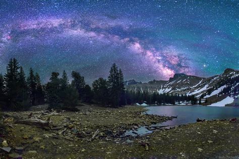 Great Basin At Night Milky Way Over Stella Lake Great Basin