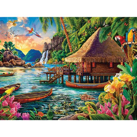 Tropical Landscape 1000 Piece Jigsaw Puzzle | Bits And Pieces