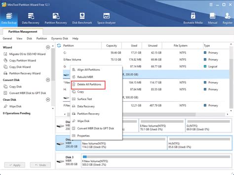 delete  partitions  ease  windows  minitool