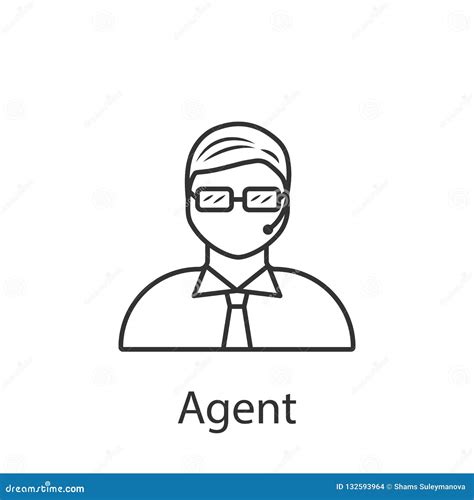 Phone Agent Icon Element Of Profession Avatar Icon For Mobile Concept