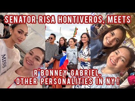 Sen Risa Hontiveros Meets Miss U R Bonney Gabriel At Ibang