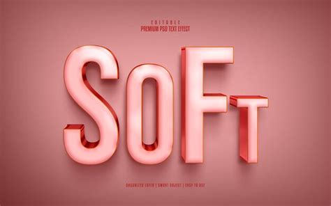 Premium Psd Soft Fully Editable Premium Psd Text Effect