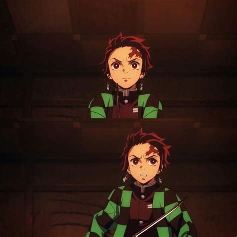 Anime Character With Red Hair In Green And Black Outfit Holding Two