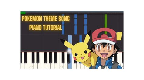 Pokemon Theme Song Synthesia Piano Tutorial With Sheet Music YouTube