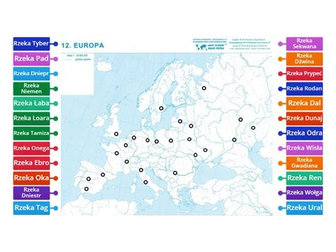 Rzeki Europy Lo Diagrama Con Etiquetas