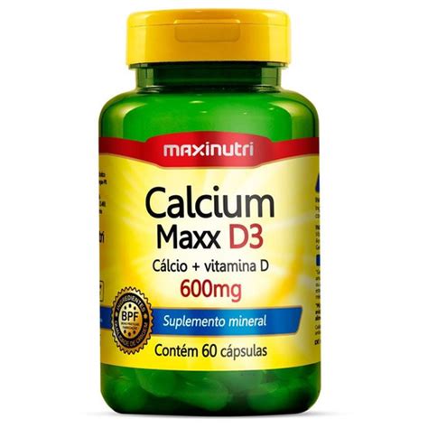 Calcium Maxx D C Lcio Vitamina D Mg Maxinutri Mercado Livre