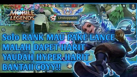 SOLO RANK NIAT PAKE LANCE MALAH DAPET HARIT YAUDAH BANTAI PAKE