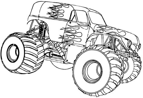 Hot Wheels Monster Truck Coloring Pages