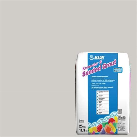 Mapei Keracolor 25 Lb 5077 Frost Sanded Grout 5uj507711pp The Home Depot