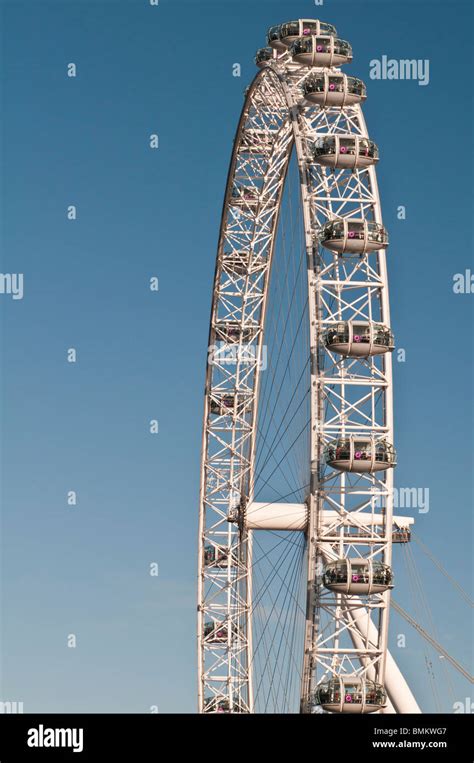 London Eye Or Millennium Wheel Central London England Stock Photo Alamy