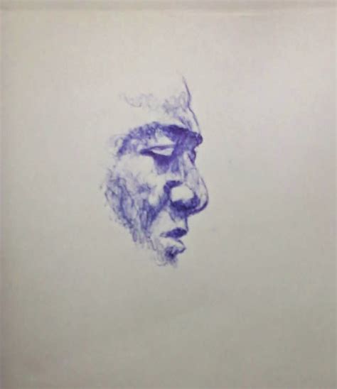 Biro Sketches By Artist Ifeka Terry Ballpoint Pen Sketch Of A Side