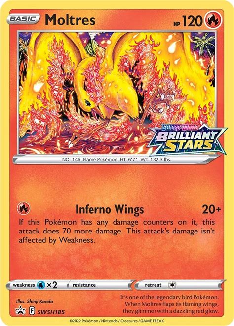 Moltres Swsh Swsh Sword Shield Promo Cards Pokemon