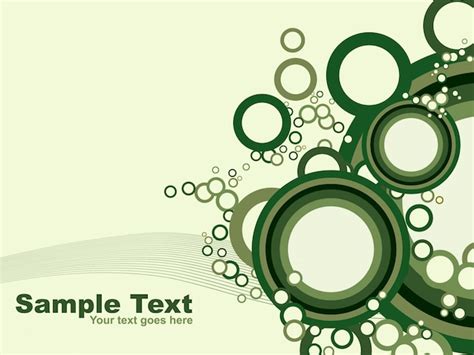 vector green circular design background
