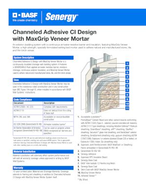 Fillable Online Channeled Adhesive CI Design With MaxGrip Veneer Mortar