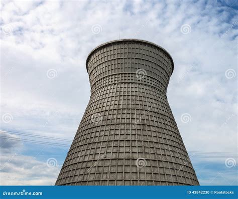 Cooling Tower Of The Cogeneration Plant In Kyiv Ukraine Stock Photo