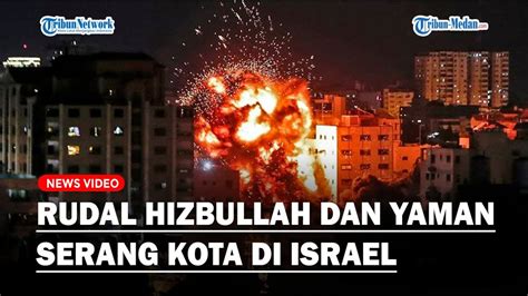 Rudal Hizbullah Dan Yaman Serang Kota Eliat Bertubi Tubi Warga Israel