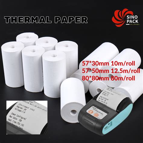 Thermal Paper Coreless For Pos Bluetooth Thermal Printer Shopee