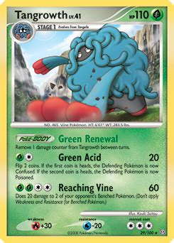 Tangrowth Diamond Pearlstormfront Tcg Card Database Pokemon