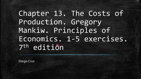 Chapter Exercises The Costs Of Production Gregory Mankiw