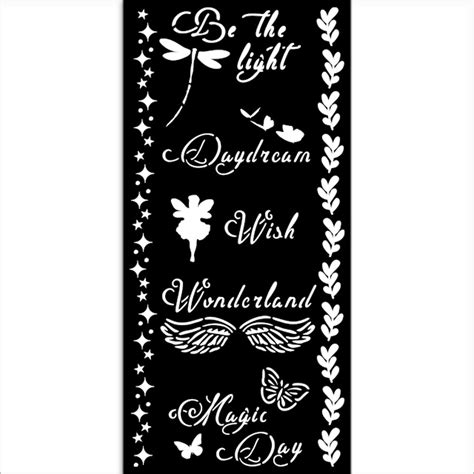 Stamperia Wonderland Magic Day Stencil 12x25 Cm Kstdl96