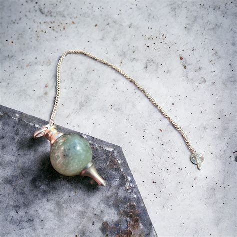 Green Aventurine Pendulum Crystal Garden Metaphysical Shop Mt Pocono Pa