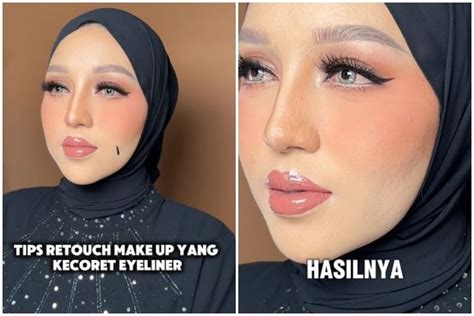 Bukan Pakai Micellar Water Trik Retouch Makeup Akibat Kecoret Eyeliner