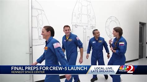 Final Preparations Underway For Crew 5 Launch At Kennedy Space Center