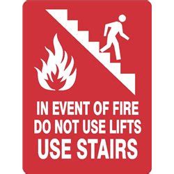 FIRE DO NOT USE STAIRS