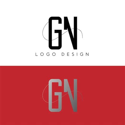 Dise O De Logotipo De Letra Inicial Gn Vector Premium