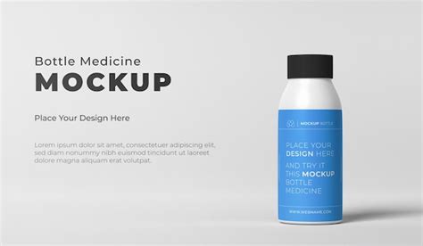 Premium Psd Medicine Bottle Mockup Design