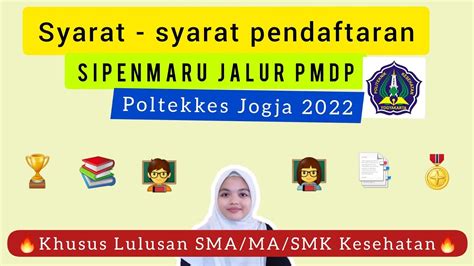 Syarat Daftar Jalur Pmdp Poltekkes Jogja Tahun 2022 Youtube