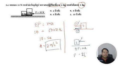 คอร์สตะลุยโจทย์ Pat2 วิชาฟิสิกส์ เรื่องแรงและกฎการเคลื่อนที่ Engineer Tutor