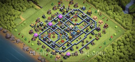 Trophy Defense Base Th13 With Link Anti Everything Clash Of Clans