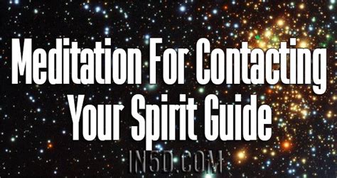 Meditation For Contacting Your Spirit Guide In5d