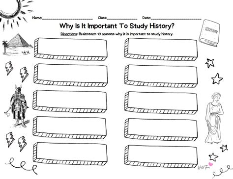 Why Do We Study History Presentation And Activities Worksheets Library