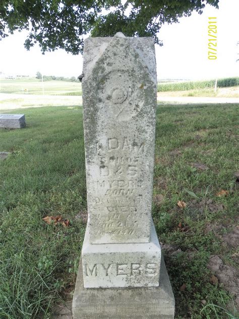 Adam Myers 1858 1885 Homenaje De Find A Grave