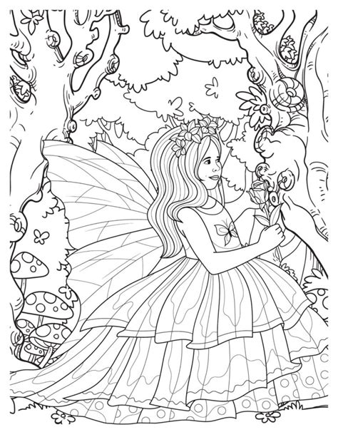 Fairy Garden Coloring Pages: Enchanting Designs