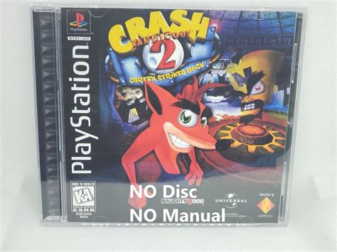 Crash Bandicoot 2 Reproduction Case No Disc No Manual PS1 Sony Playstation 1 - Etsy