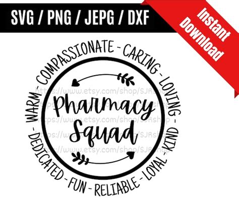 Pharmacy Squad Svg Pharmacist Svg Pharmacist RX Svg Etsy