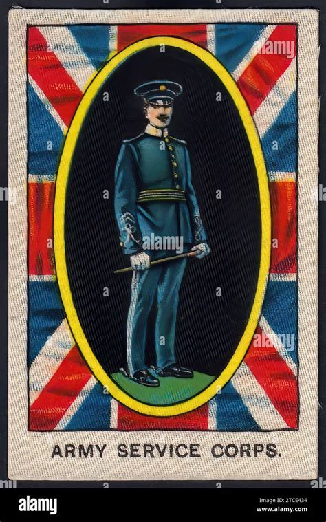 Army Service Corps Vintage British Tradecard Stock Photo Alamy