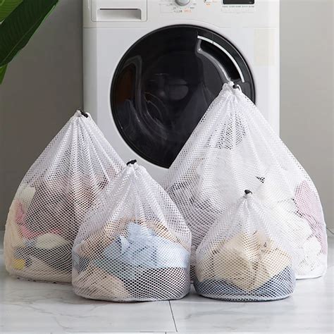 Grand Sac À Linge En Maille Filet De Rangement Chaussettes Sous