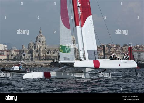 The Sailgp F Catamaran In Racing During Sailgp Final In Marseille