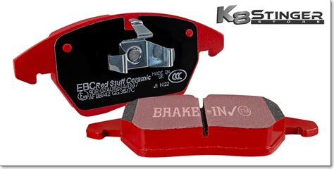 2018 2023 Kia Stinger 33t Ebc Red Stuff Brake Pads K8 Stinger Store