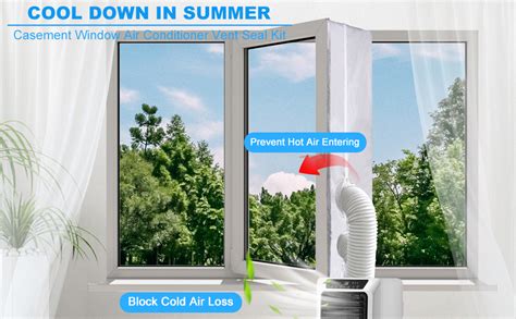 Amazon 300CM 118 Portable Dryer Window Vent Kit With 2 Zipper